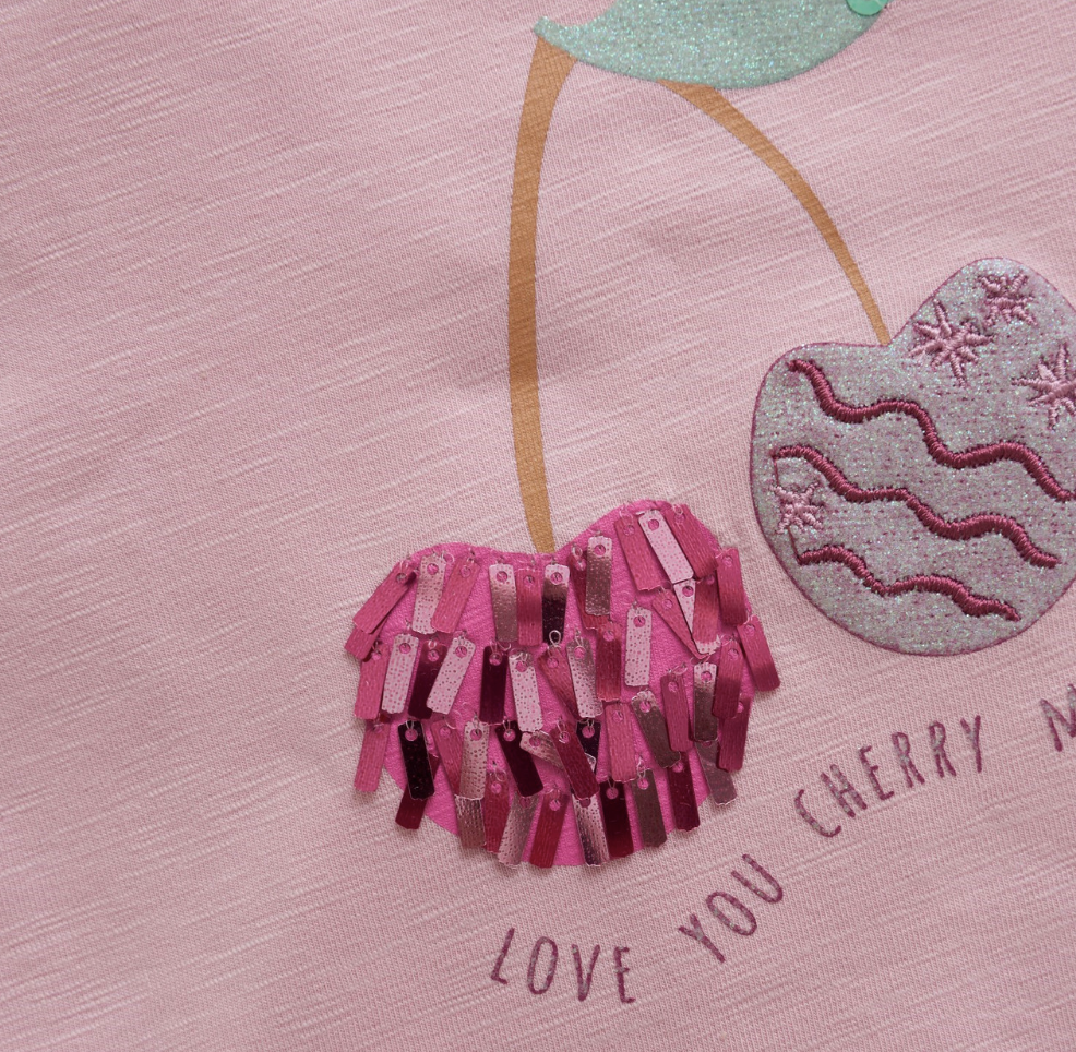 Flutter Tee, Cherry Much
