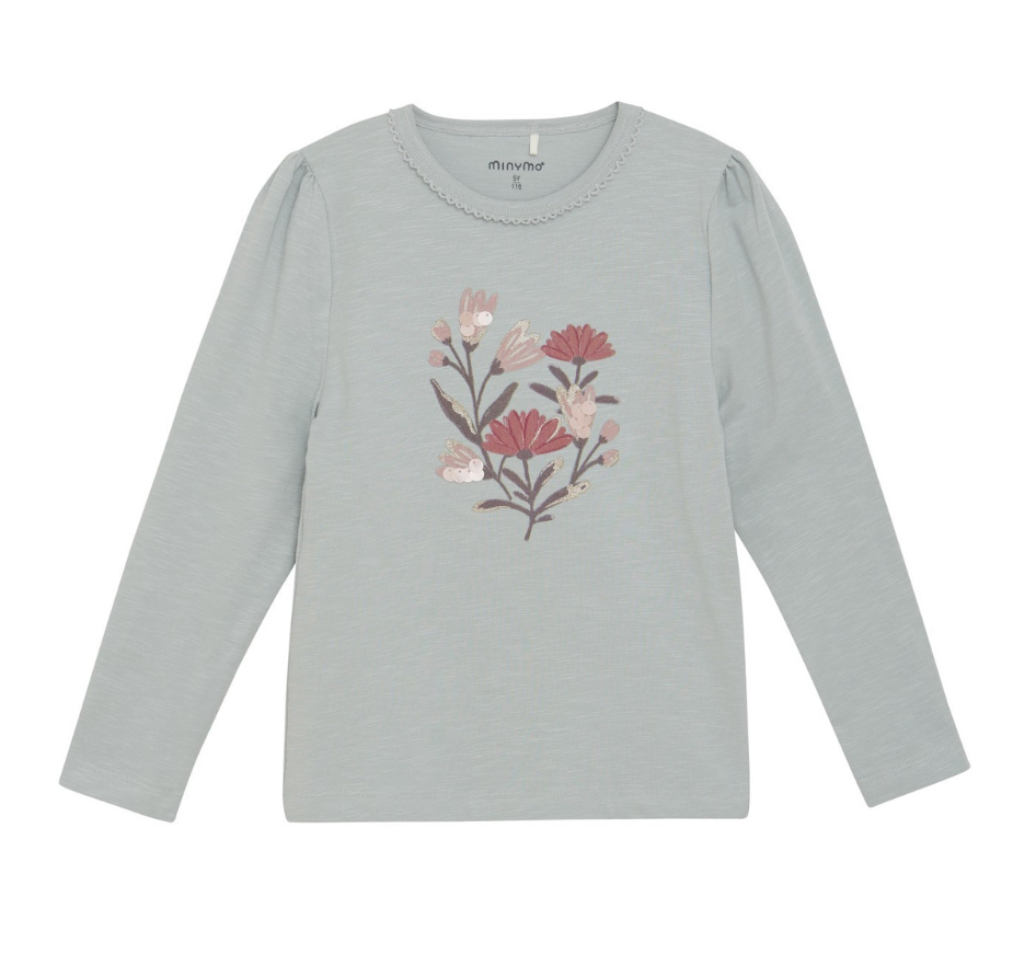 Scallop Neck Tee, Fall Petals