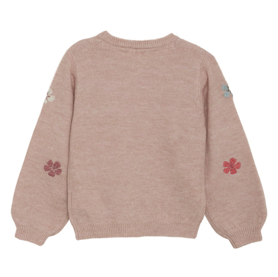 Knit Pullover, Rosy Daisies