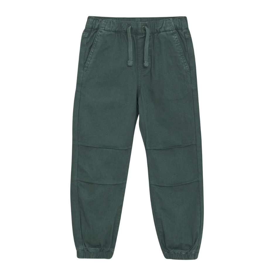 Twill Jogger Pants, Forest Green