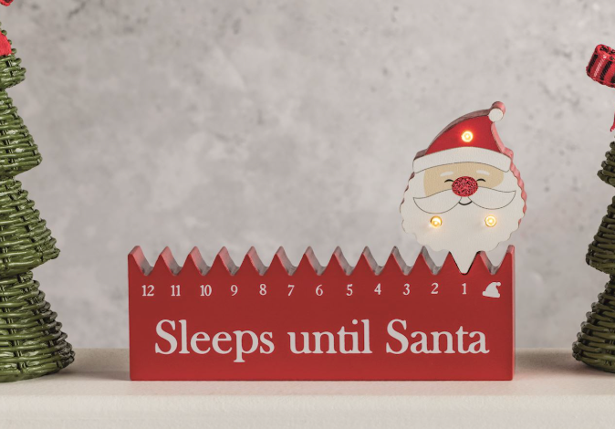 Santa Countdown Block - Magpies Paducah