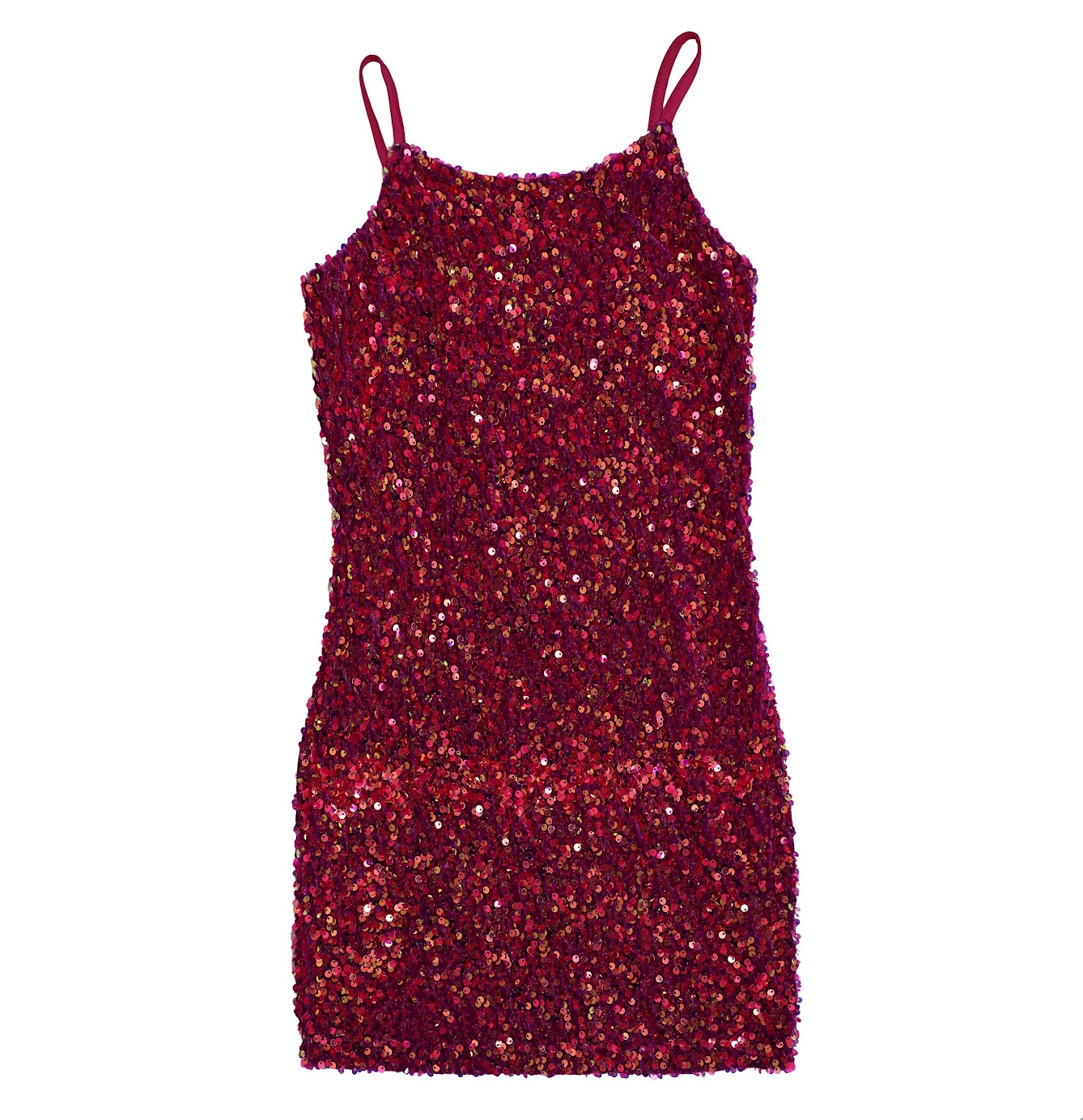 Berry Pink Sequin Party Dress 8-10 (Medium)