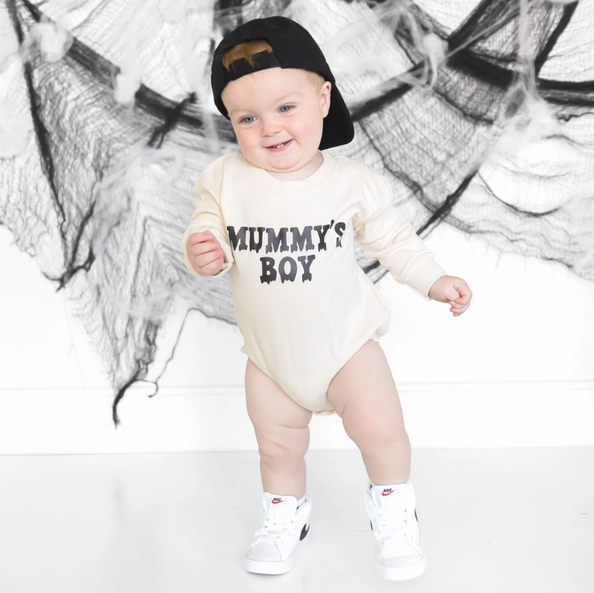 Mummy's Boy Long Sleeve Romper