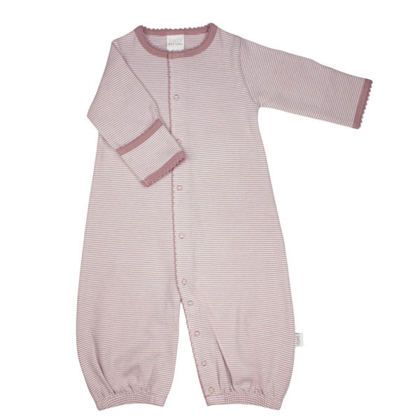 Organic Converter Gown, Mauve Stripe