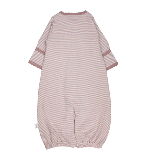 Organic Converter Gown, Mauve Stripe
