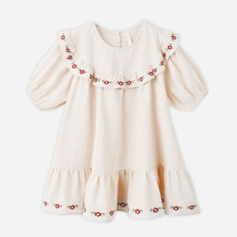 Cordelia Dress, Petal Gingham