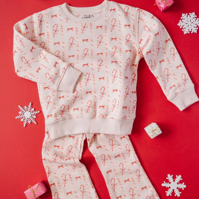 Candy Cane Lane Flare Legging - Magpies Paducah