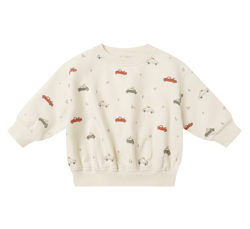 Relaxed Fleece Sweatshirt, Cars