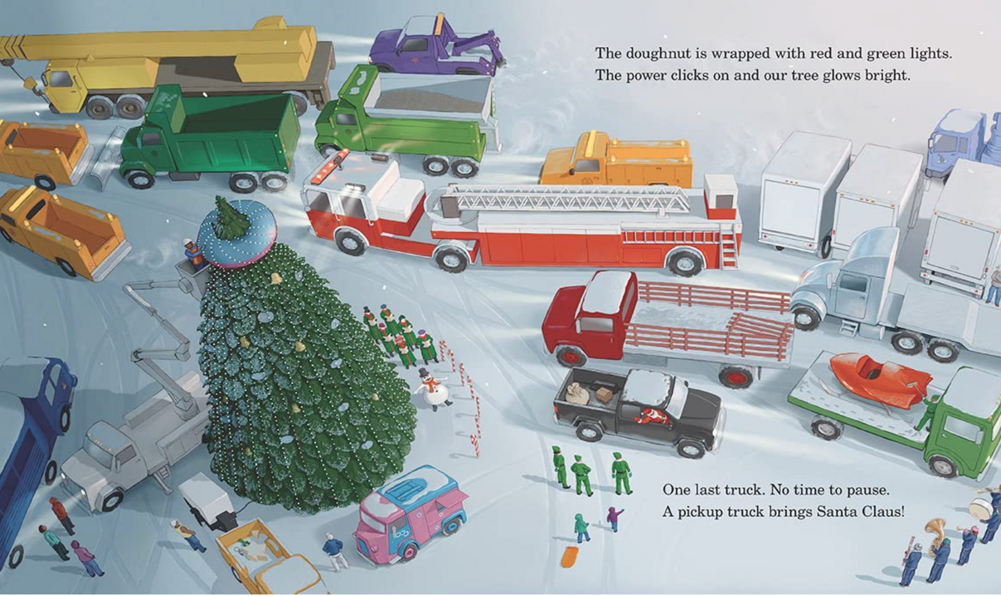 Twenty Big Trucks in the Middle of Christmas
