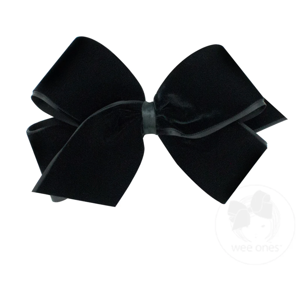 Small King Velvet Bow, Black - Magpies Paducah