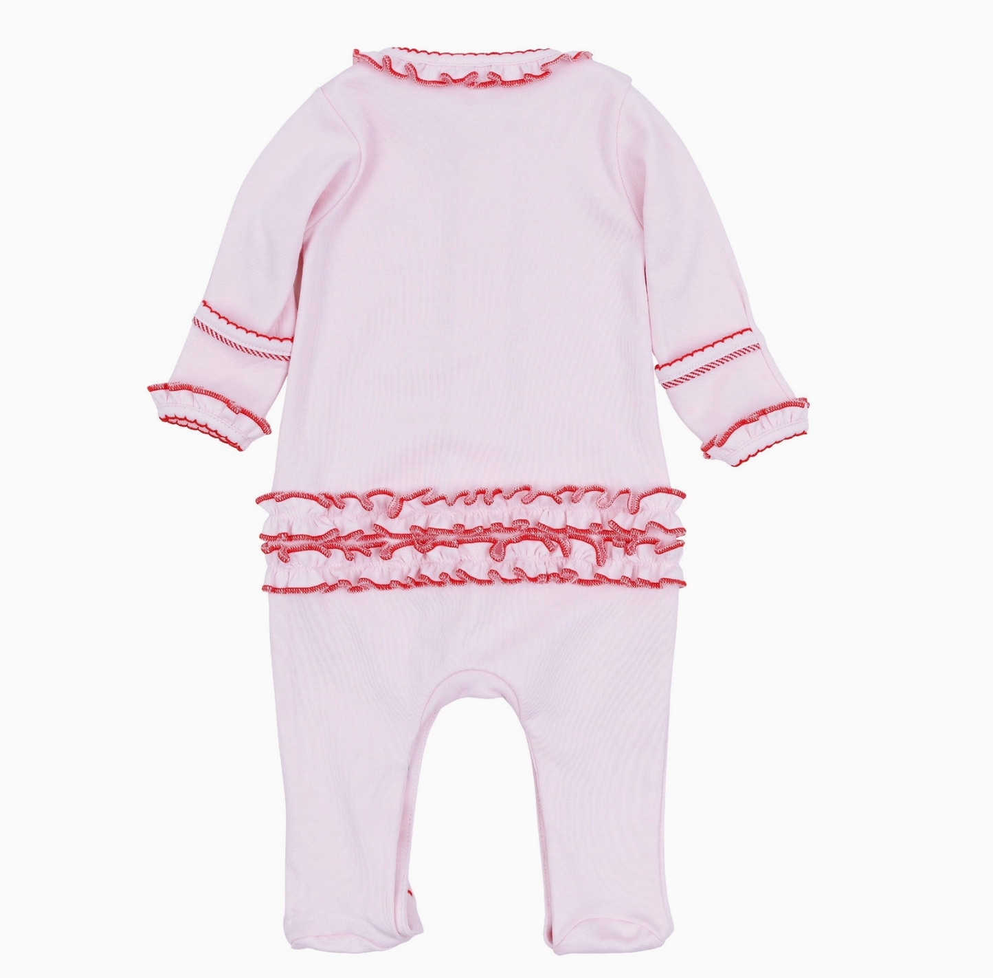 Candy Cane Lane Ruffle Footie