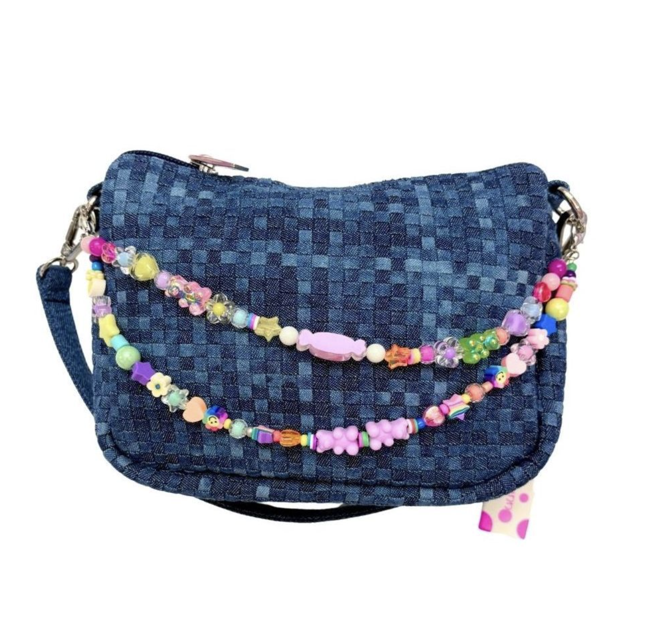 Woven Denim Charm Purse - Magpies Paducah