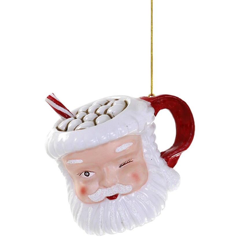 Vintage Santa Mug Ornament - Magpies Paducah