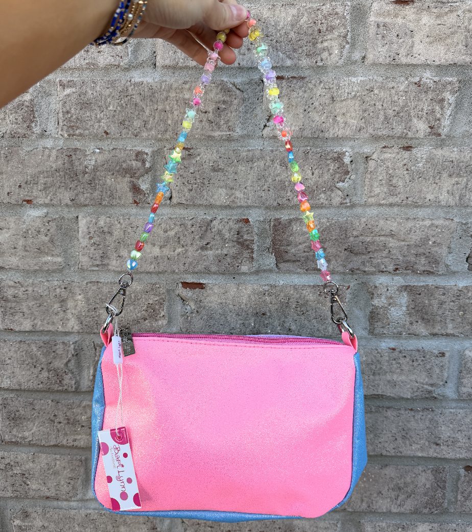 Galaxy Colorblock Charm Purse