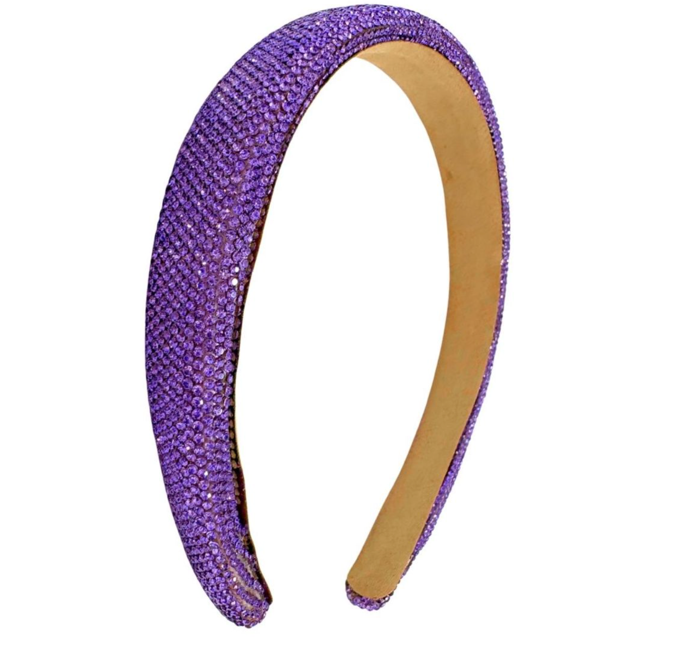 Thin Lavender Crystalized Headband