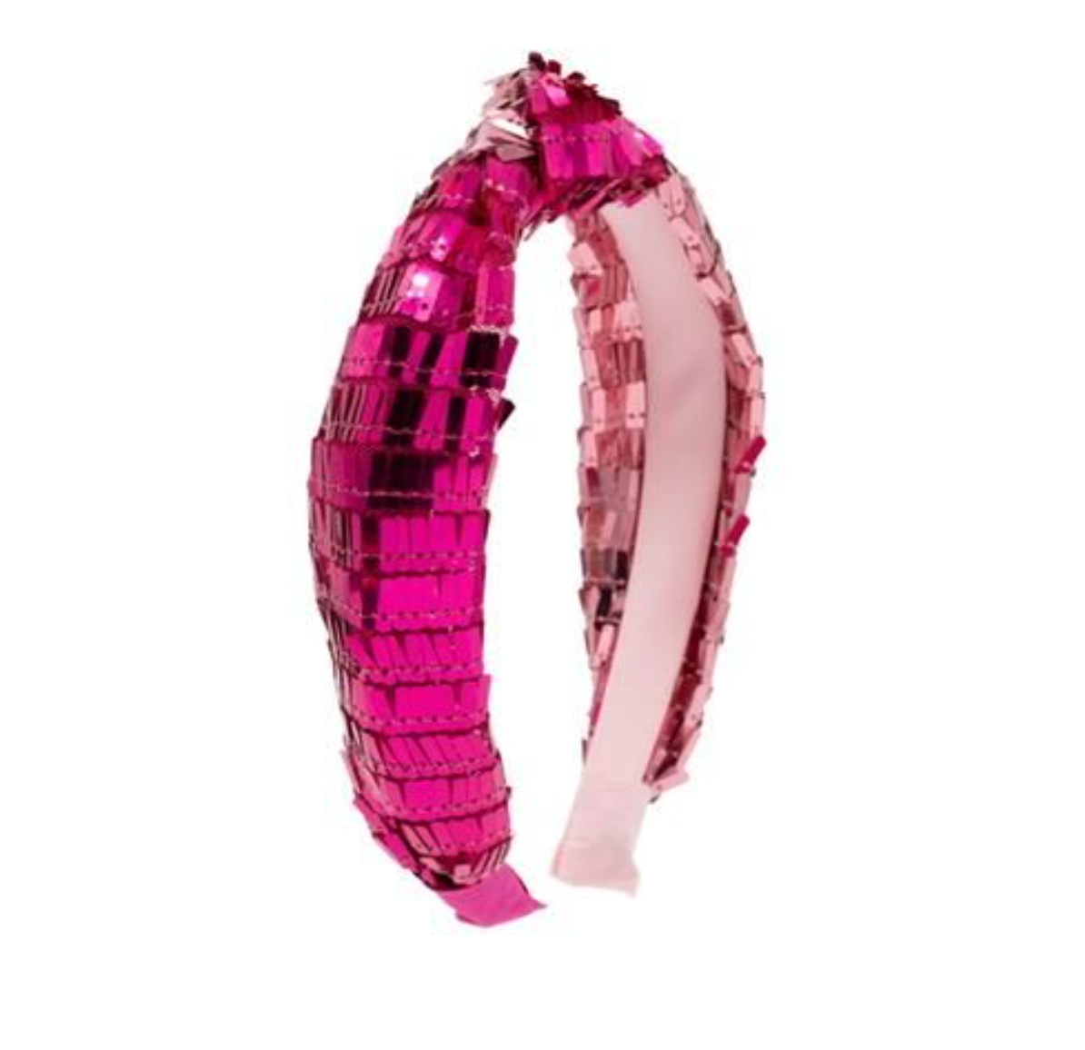 Fun Tinsel Knot Headband, Fuschia/Pink - Magpies Paducah