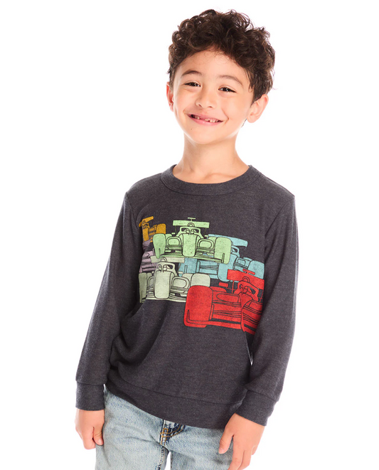 Cozy Knit Long Sleeve, All Over Racing