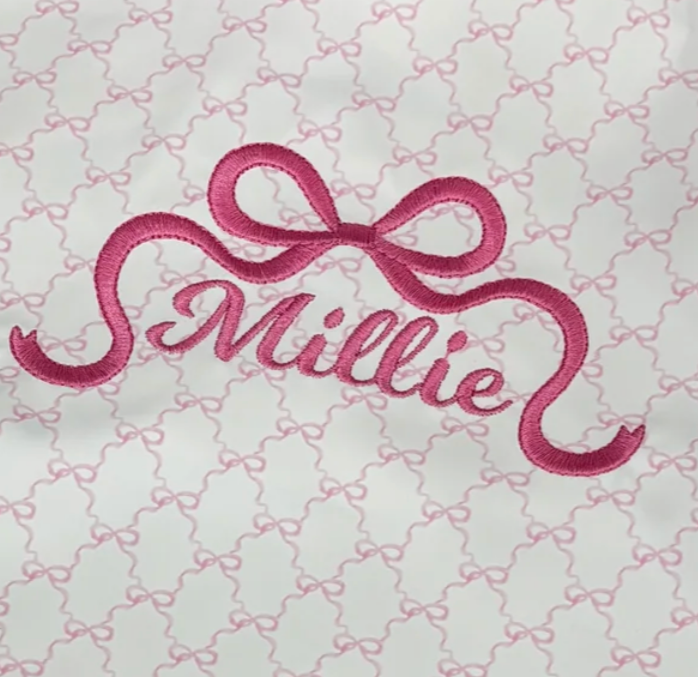 Catch All Bib, Pink Bows