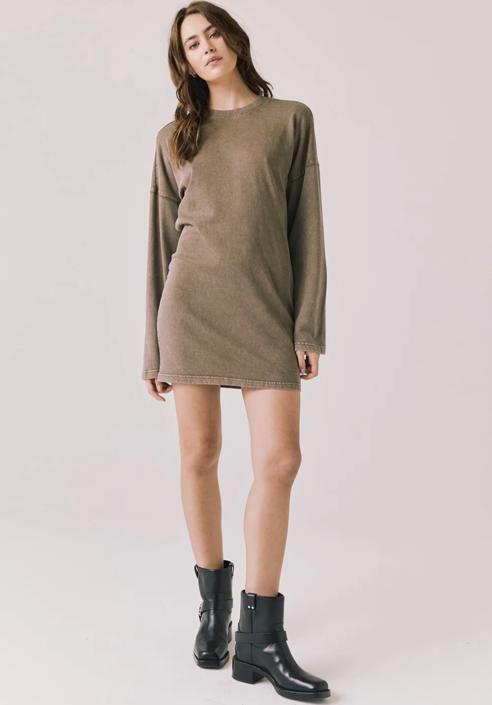 Chaser Margarita Ginger Brown Mini Dress Chaser Margarita Ginger Brown Mini Dress