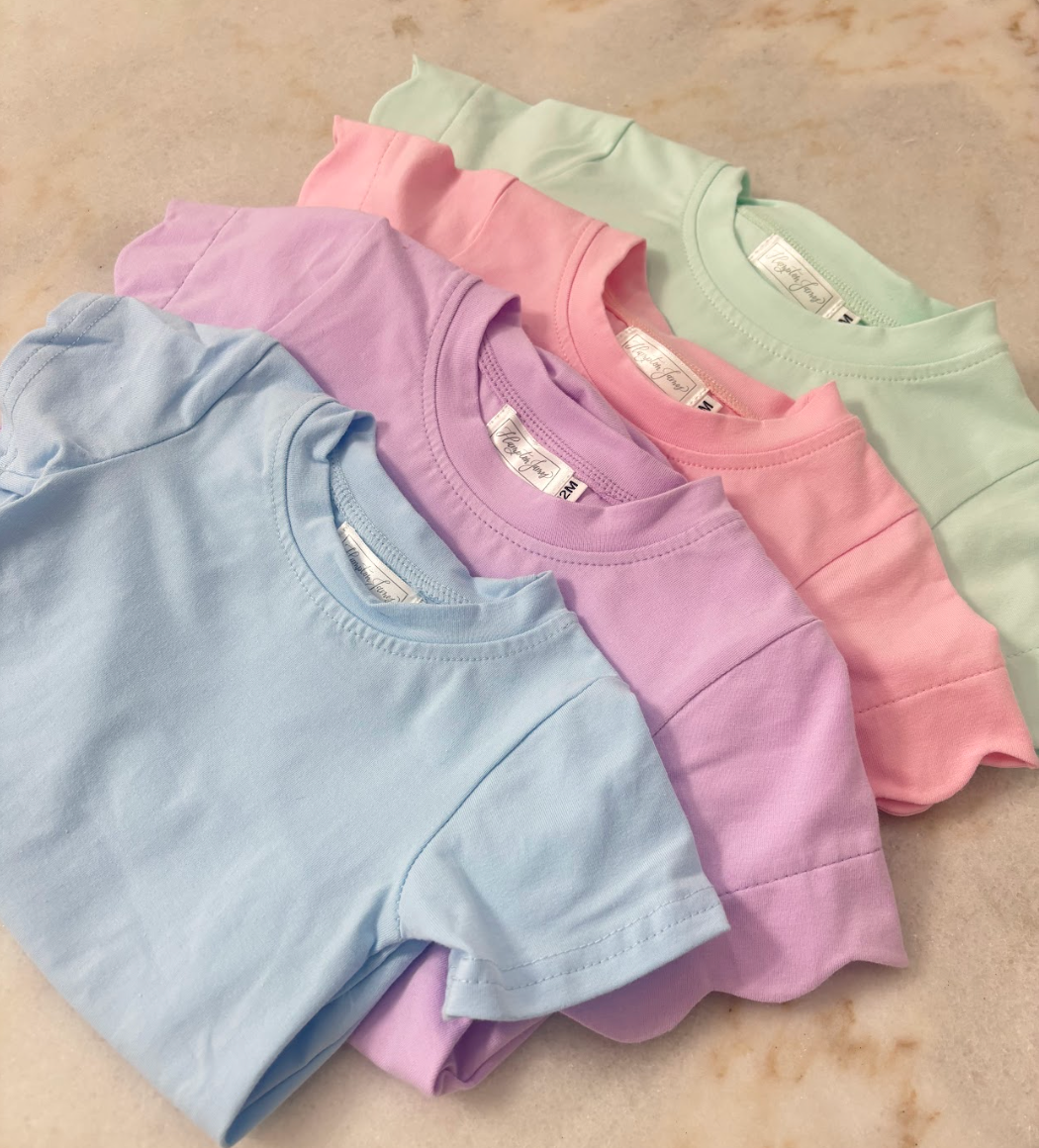 Scalloped Cotton Bubble, Pink