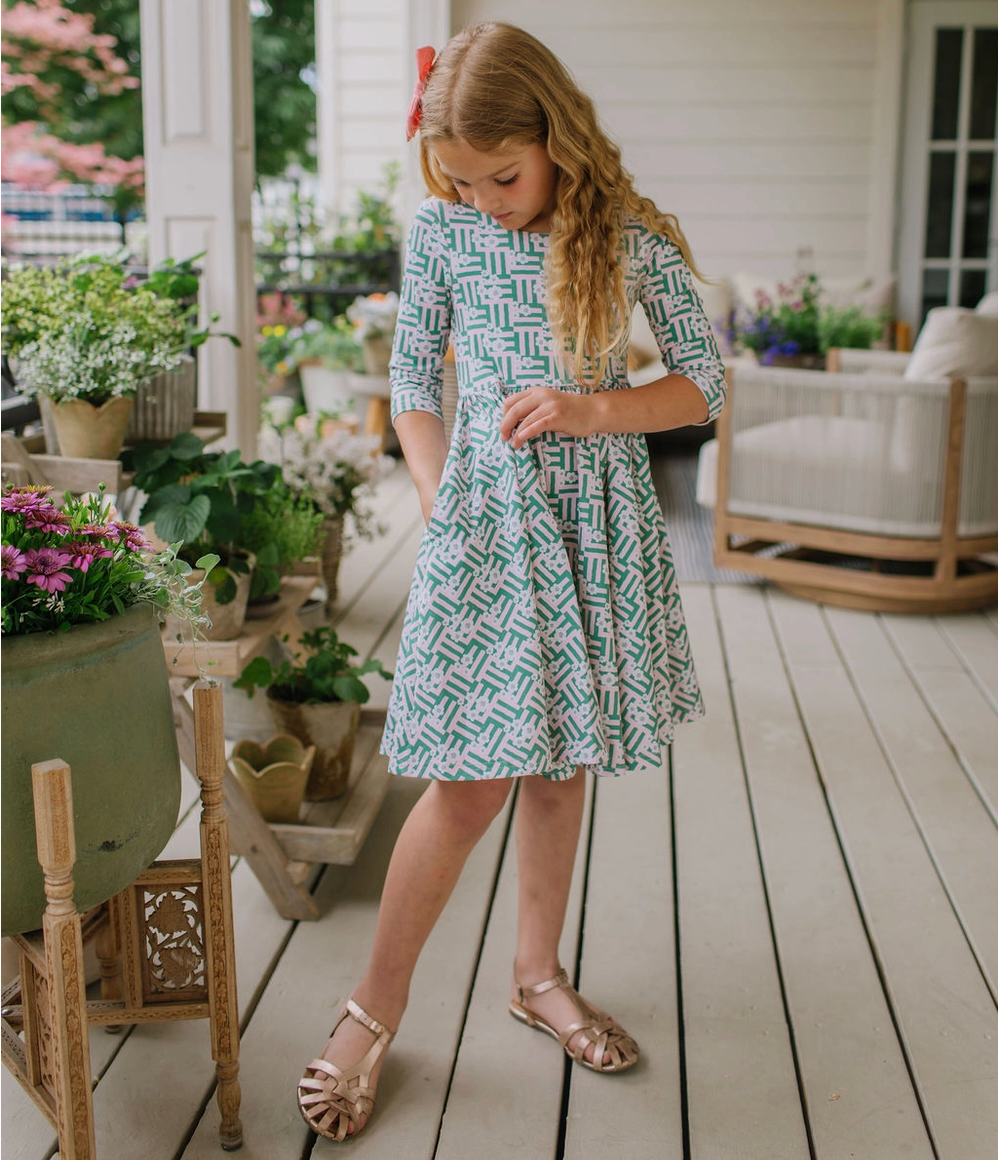 Emile Dress, Wildflower Grid - Magpies Paducah