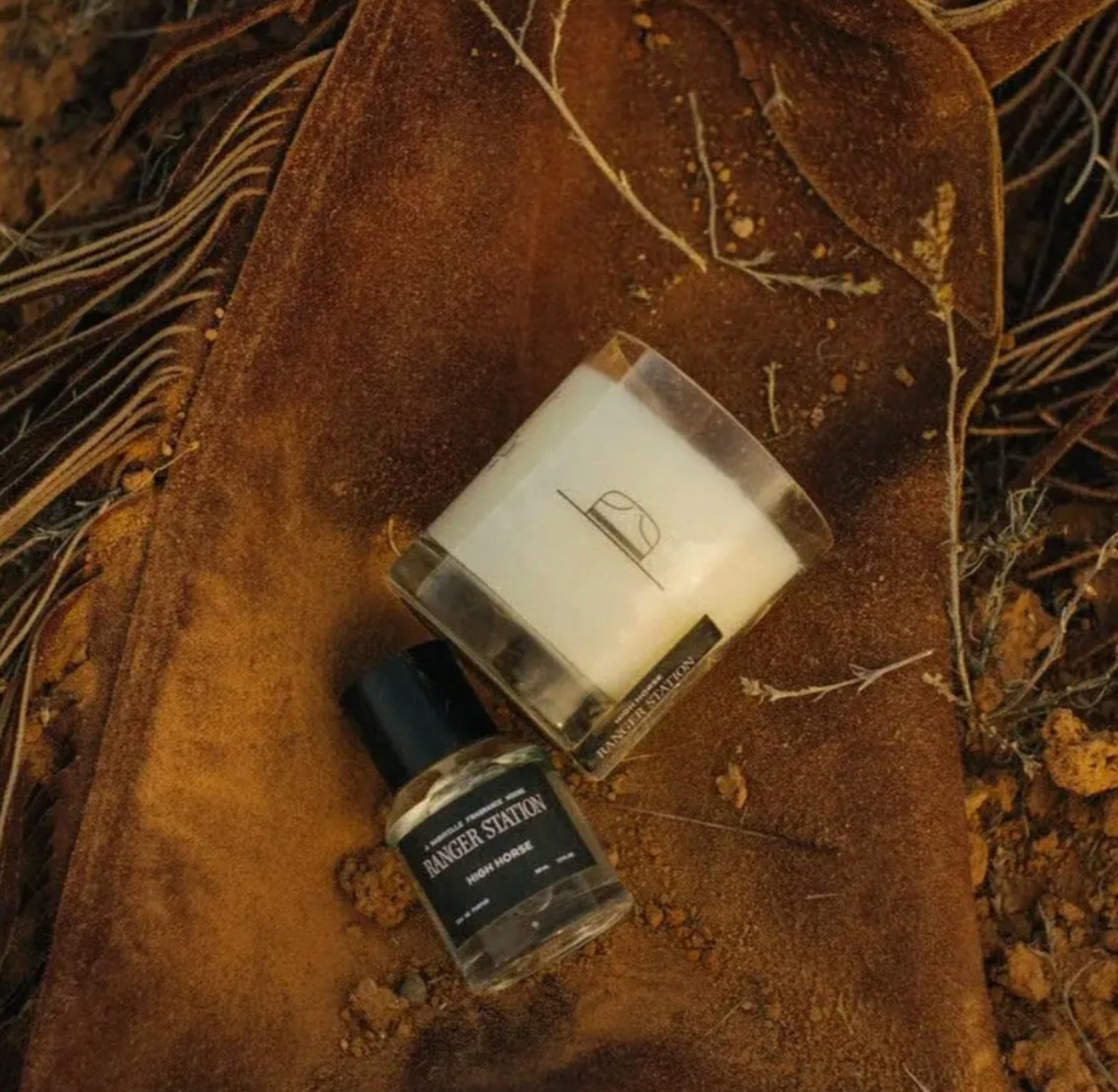 Rocks Glass Candle, High Horse - Magpies Paducah