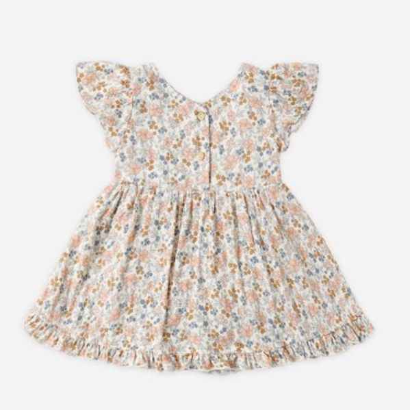 Lila Romper, Flower Field - Magpies Paducah