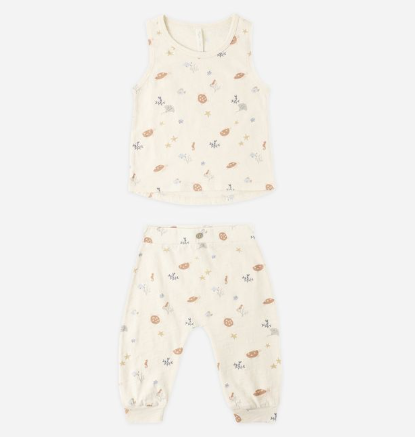 Tank + Slouch Pant Set, Aquatic - Magpies Paducah