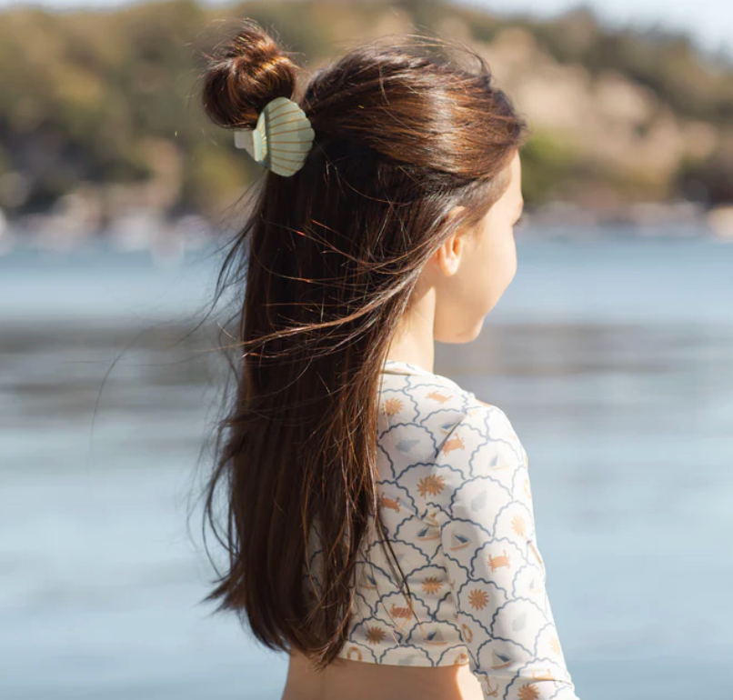 Shell Clip Set | Seafoam + Natural - Magpies Paducah