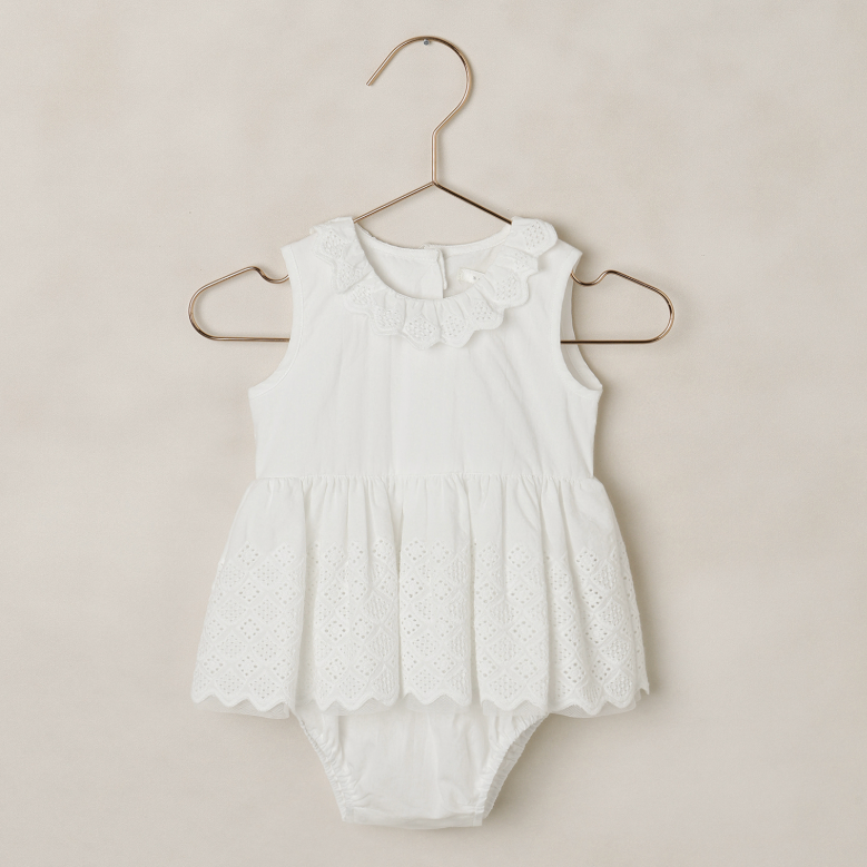 Georgia Romper, White - Magpies Paducah