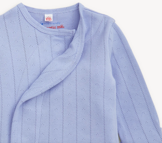 Pointelle Gown + Hat Set, Wisteria