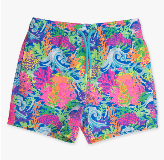 Hybrid Swim Trunk, Ocean Coral
