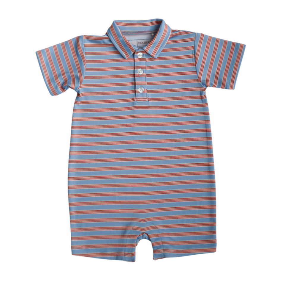 Knox Romper, Rad & Blue Stripe - Magpies Paducah