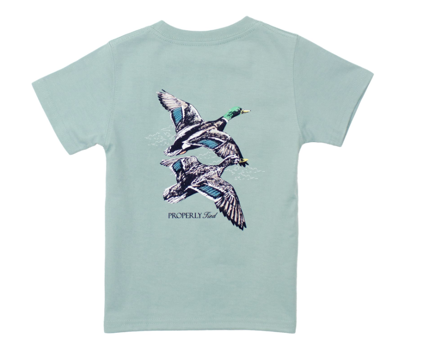 Short Sleeve Tee, Marine Mist Migration - Magpies Paducah