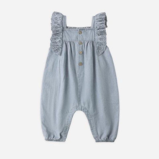 Nova Romper, Chambray - Magpies Paducah