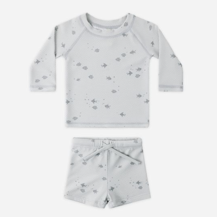 Finn Rashguard + Short Set, Fish - Magpies Paducah