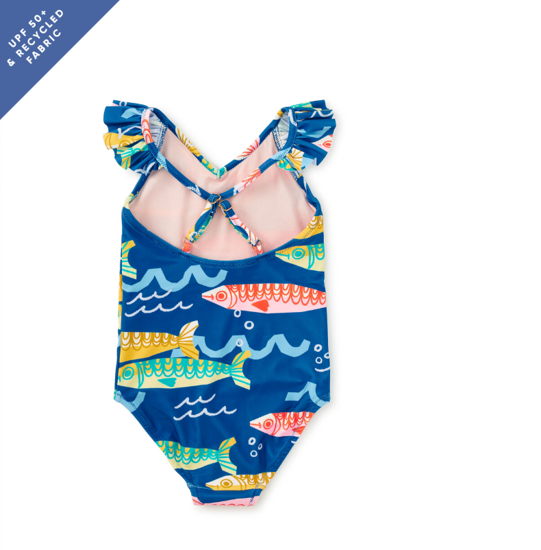 Ruffle One Piece, Sardinas Del Mar - Magpies Paducah
