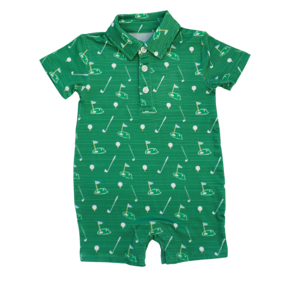 Knox Romper, Golf Green - Magpies Paducah
