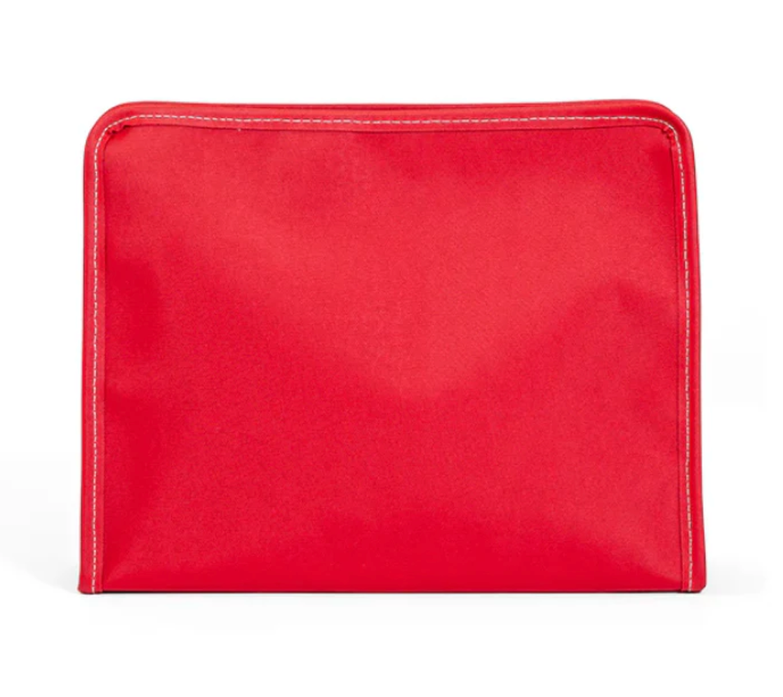 Roadie Zip Pouch, Coated Canvas Red - Magpies Paducah