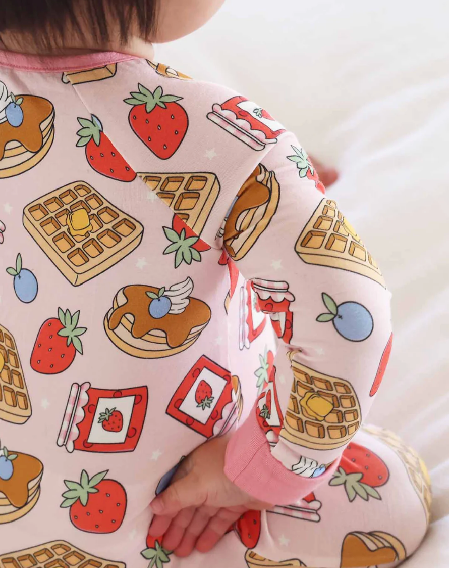 Convertible Zip Romper, Pink Sweet Stacks - Magpies Paducah