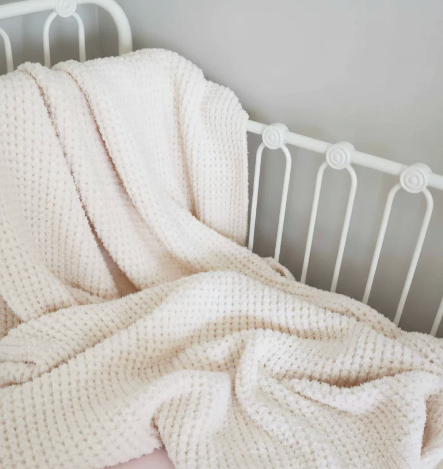 Luxe Waffle Baby Blanket, Whisper - Magpies Paducah