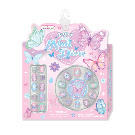 Nail Diva, Tie Dye Butterfly - Magpies Paducah