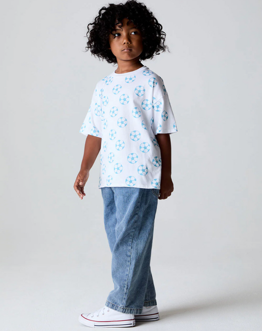 Vintage Jersey Tee, White Soccer - Magpies Paducah