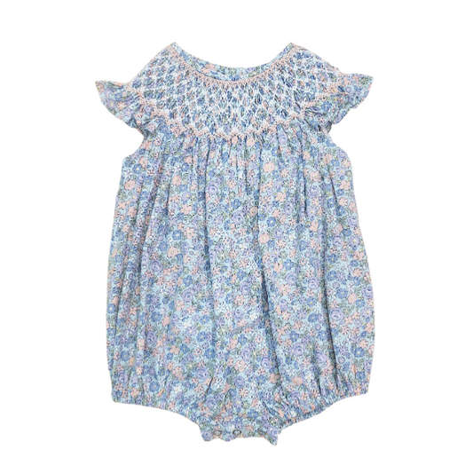 Natalie Floral Smocked Bubble - Magpies Paducah