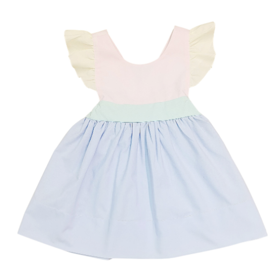 Colorblock Bow Back Dress - Magpies Paducah