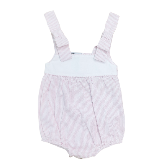 Bow Shoulder Bubble, Pink Stripe - Magpies Paducah