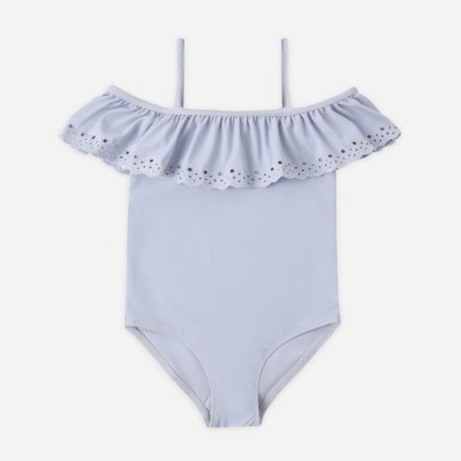 Off-The-Shoulder OnePiece, Periwinkle - Magpies Paducah