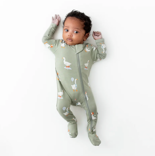 Zippered Footie, Silly Goose - Magpies Paducah