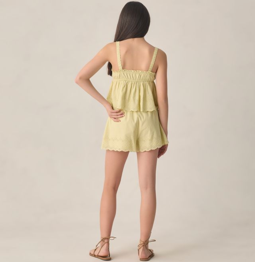 Teen Remi Shorts, Citron - Magpies Paducah