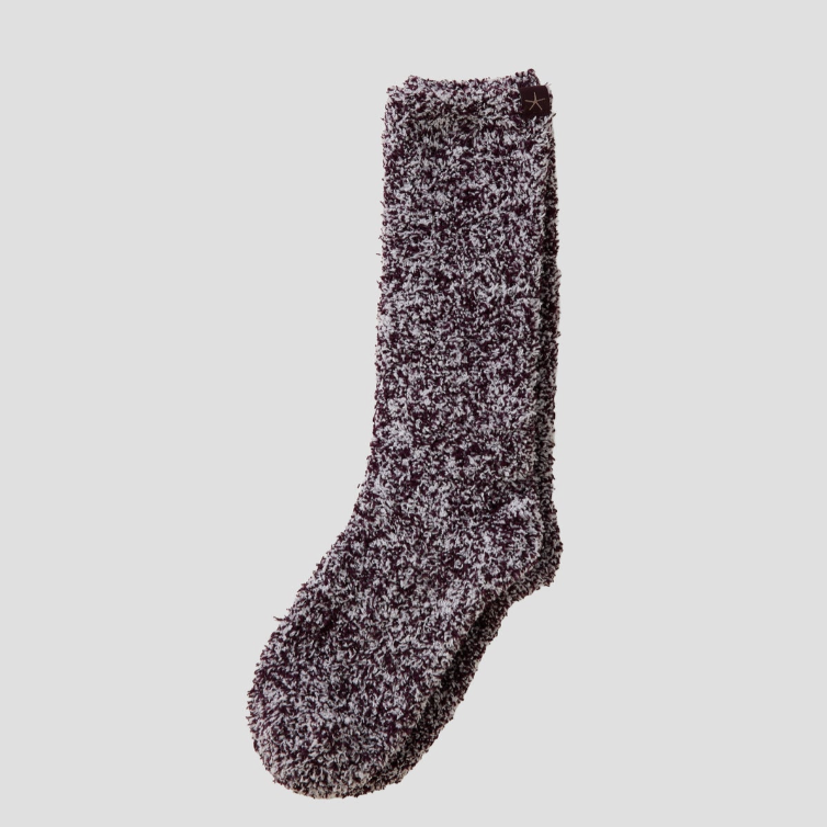 Cozychic Women's Heathered Socks, Black Currant - Magpies Paducah